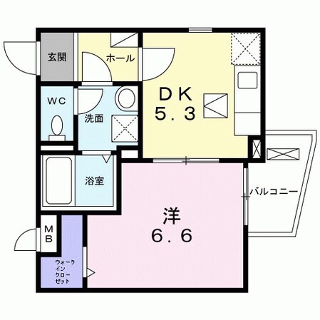 杭瀬駅 徒歩12分 1階の物件間取画像